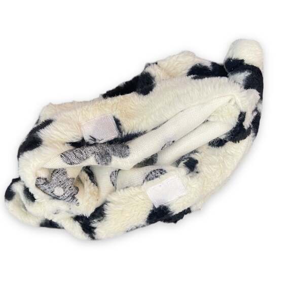 y2k fluffy hobo bag white and black daisys - Picture 5 of 9